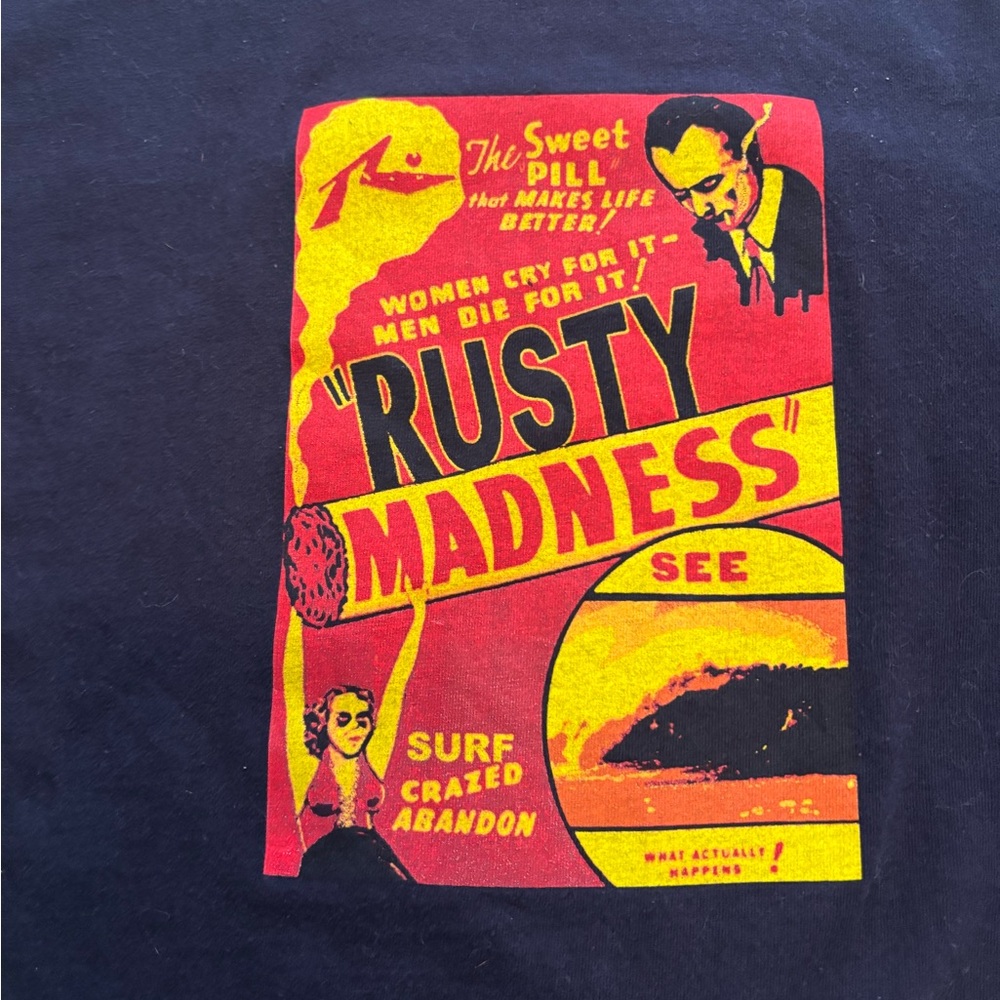 Y2k vampire rusty cigarette pills shirt